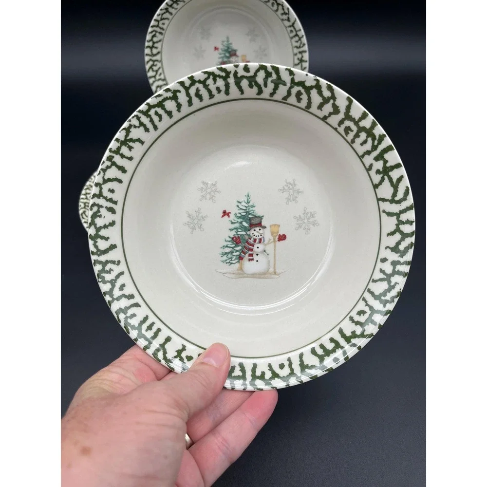 Cereal Bowl Set We Can Build A Snowman 3 Pieces Christmas Bowl Set